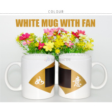 sublimation coated ceramic magic mug, Yiwu factory directly supply